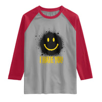 I Hate You Raglan Shirt Funny Smile Face Emoticon Meme