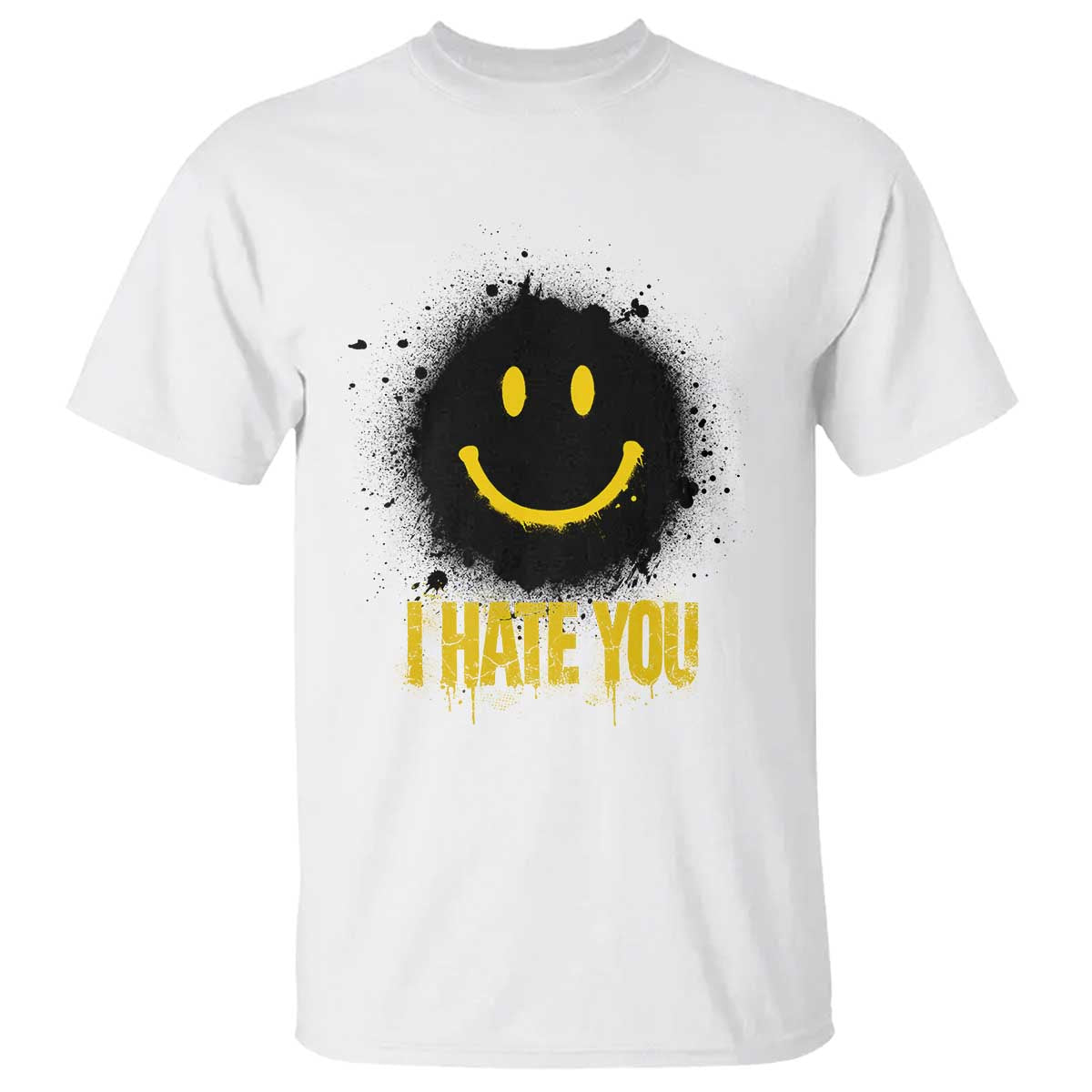 I Hate You T Shirt Funny Smile Face Emoticon Meme