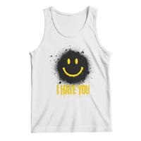 I Hate You Tank Top Funny Smile Face Emoticon Meme