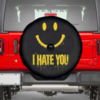 I Hate You Spare Tire Cover Funny Sarcastic Smiling Face Meme