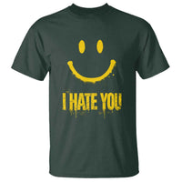 I Hate You T Shirt Funny Sarcastic Smiling Face Meme