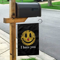 I Hate You Smile Face Meme Garden Flag Funny Sarcastic Joke Meme