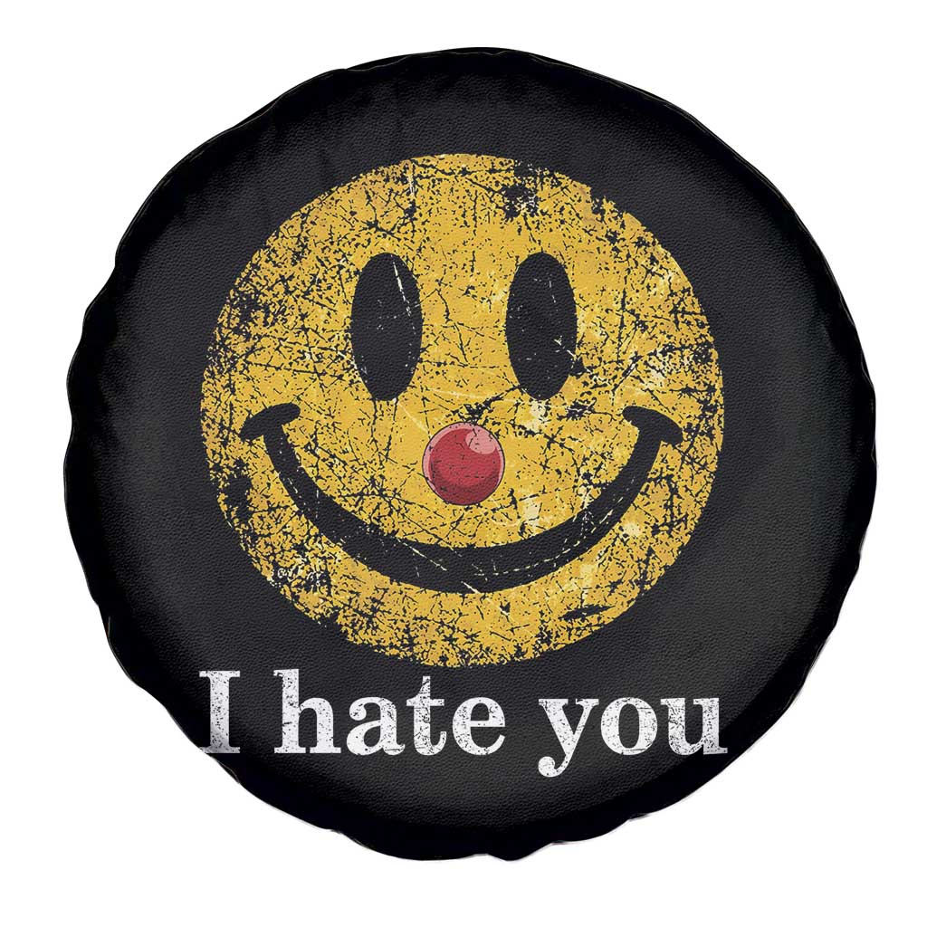 I Hate You Smile Face Meme Spare Tire Cover Funny Sarcastic Joke Meme