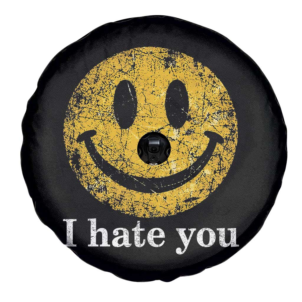 I Hate You Smile Face Meme Spare Tire Cover Funny Sarcastic Joke Meme