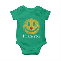 I Hate You Smile Face Meme Baby Onesie Funny Sarcastic Joke Meme