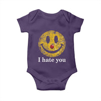 I Hate You Smile Face Meme Baby Onesie Funny Sarcastic Joke Meme