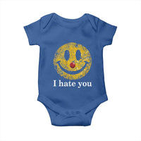 I Hate You Smile Face Meme Baby Onesie Funny Sarcastic Joke Meme
