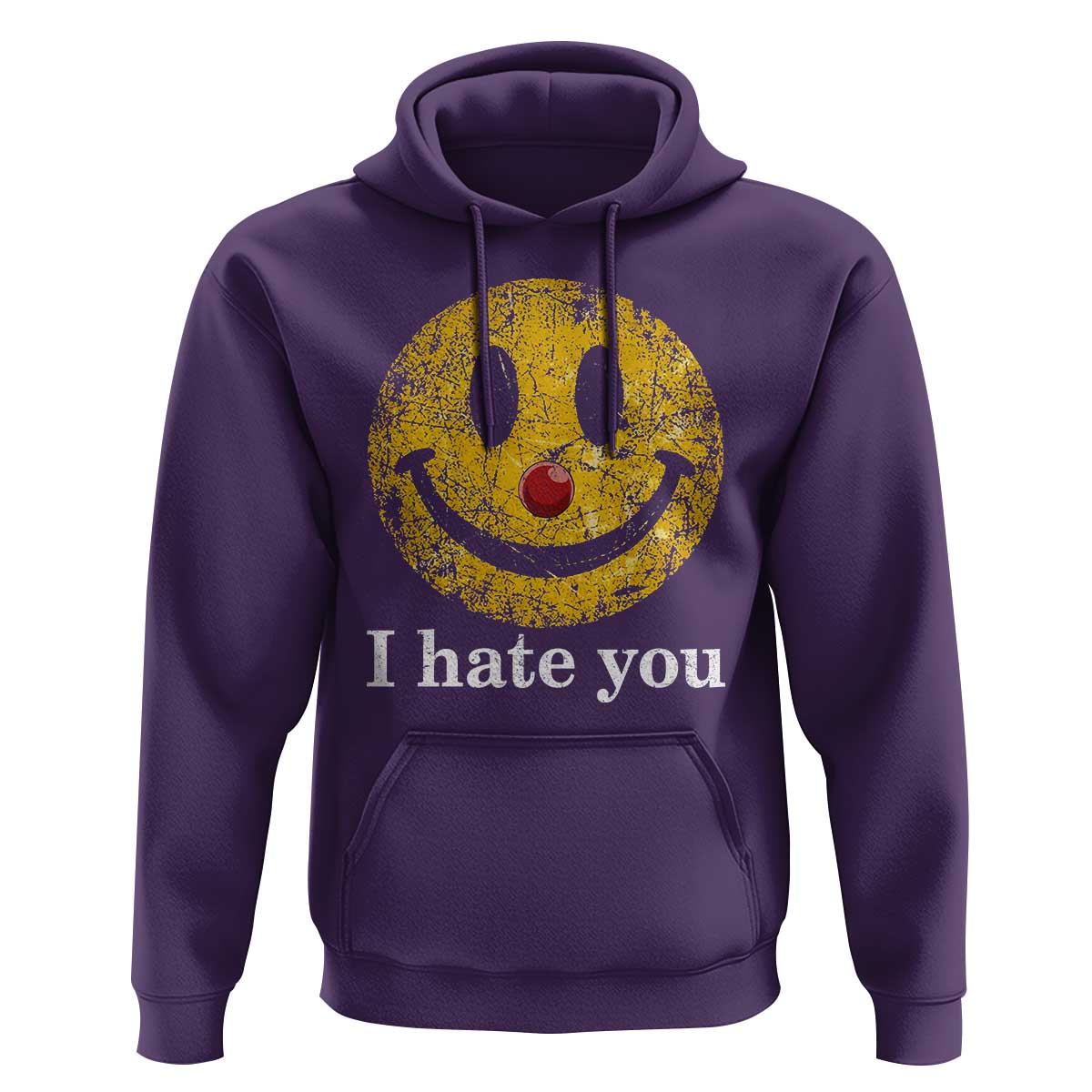 I Hate You Smile Face Meme Hoodie Funny Sarcastic Joke Meme