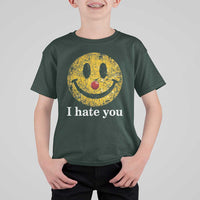 I Hate You Smile Face Meme T Shirt For Kid Funny Sarcastic Joke Meme