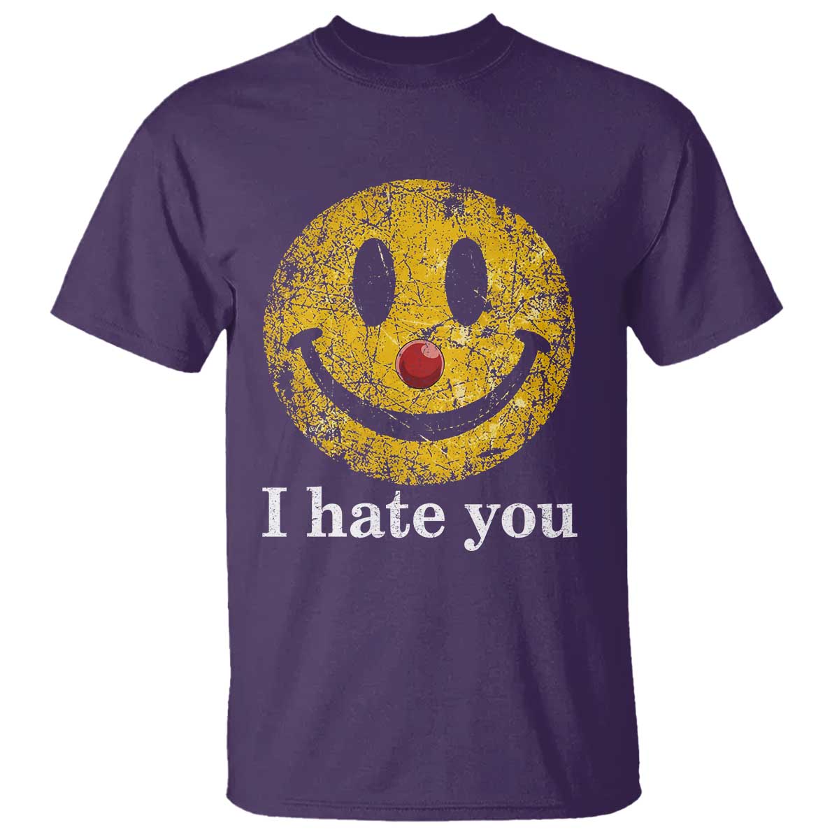 I Hate You Smile Face Meme T Shirt Funny Sarcastic Joke Meme