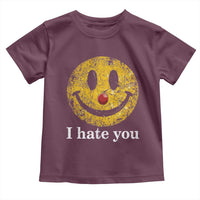 I Hate You Smile Face Meme Toddler T Shirt Funny Sarcastic Joke Meme