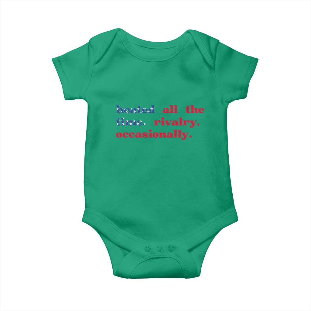 Heated All The Time Rivalry Occasionally Baby Onesie Funny Quote Humor