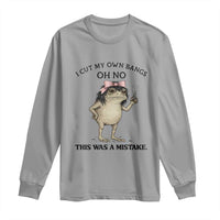 I Cut My Own Bangs Long Sleeve Shirt Funny Frog Meme