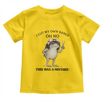 I Cut My Own Bangs Toddler T Shirt Funny Frog Meme