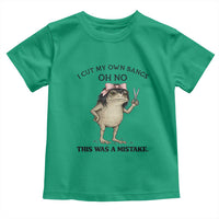 I Cut My Own Bangs Toddler T Shirt Funny Frog Meme