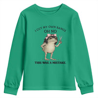 I Cut My Own Bangs Youth Sweatshirt Funny Frog Meme