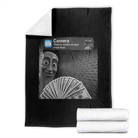 There is Motion at Your Front Door Throw Blanket Tung Tung Tung Sahur Italian Brainrot Meme