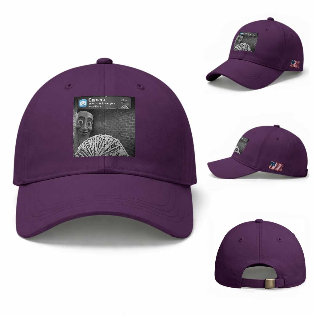 There is Motion at Your Front Door Baseball Cap Tung Tung Tung Sahur Italian Brainrot Meme
