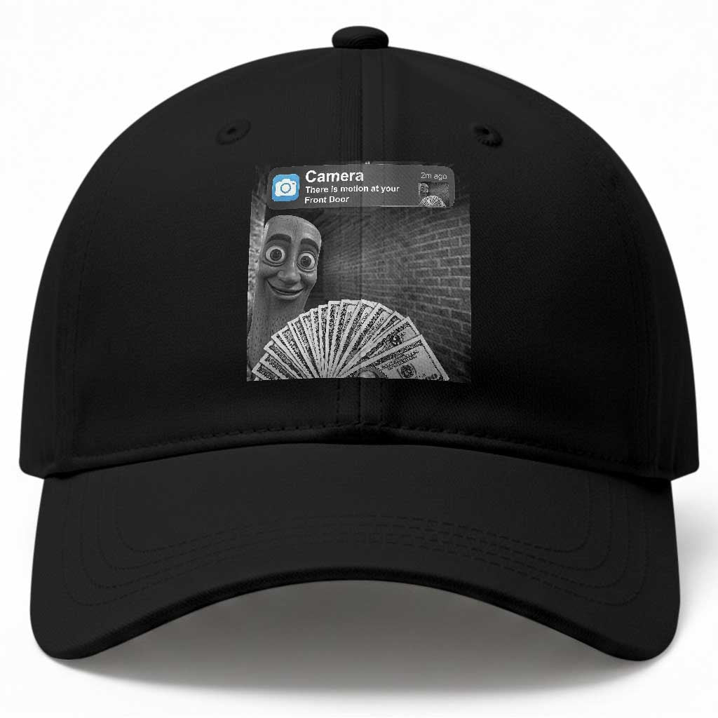 There is Motion at Your Front Door Baseball Cap Tung Tung Tung Sahur Italian Brainrot Meme