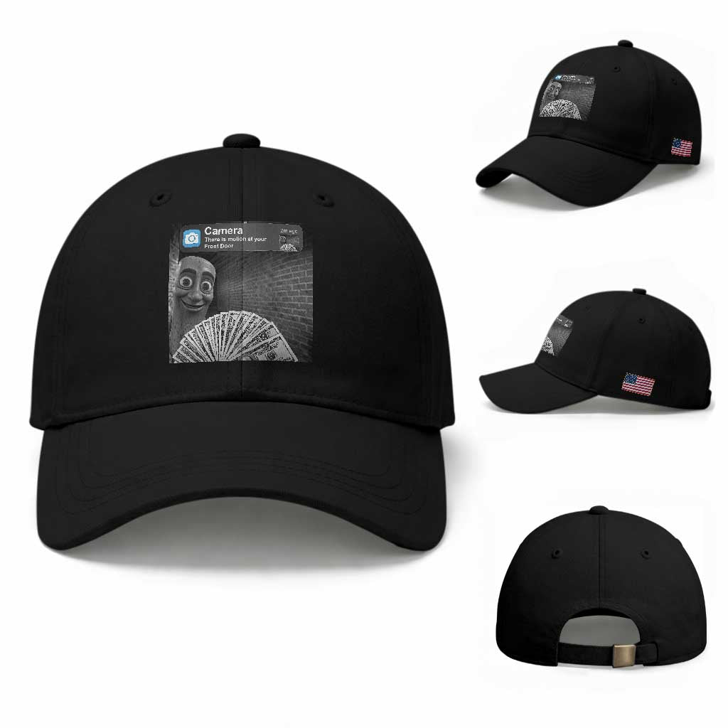 There is Motion at Your Front Door Baseball Cap Tung Tung Tung Sahur Italian Brainrot Meme