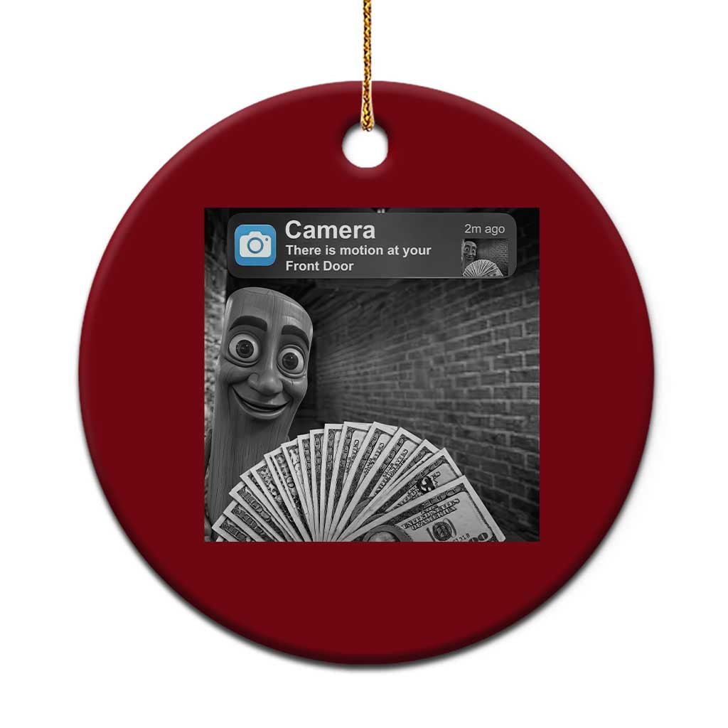 There is Motion at Your Front Door Ceramic Ornament Tung Tung Tung Sahur Italian Brainrot Meme