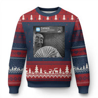 There is Motion at Your Front Door Ugly Christmas Sweater Tung Tung Tung Sahur Italian Brainrot Meme