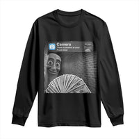 There is Motion at Your Front Door Long Sleeve Shirt Tung Tung Tung Sahur Italian Brainrot Meme