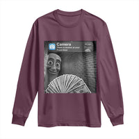 There is Motion at Your Front Door Long Sleeve Shirt Tung Tung Tung Sahur Italian Brainrot Meme
