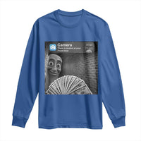 There is Motion at Your Front Door Long Sleeve Shirt Tung Tung Tung Sahur Italian Brainrot Meme