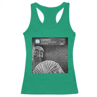 There is Motion at Your Front Door Racerback Tank Top Tung Tung Tung Sahur Italian Brainrot Meme
