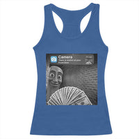 There is Motion at Your Front Door Racerback Tank Top Tung Tung Tung Sahur Italian Brainrot Meme