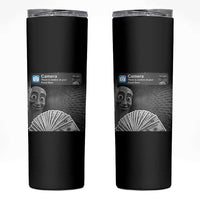 There is Motion at Your Front Door Skinny Tumbler Tung Tung Tung Sahur Italian Brainrot Meme