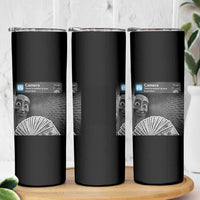 There is Motion at Your Front Door Skinny Tumbler Tung Tung Tung Sahur Italian Brainrot Meme