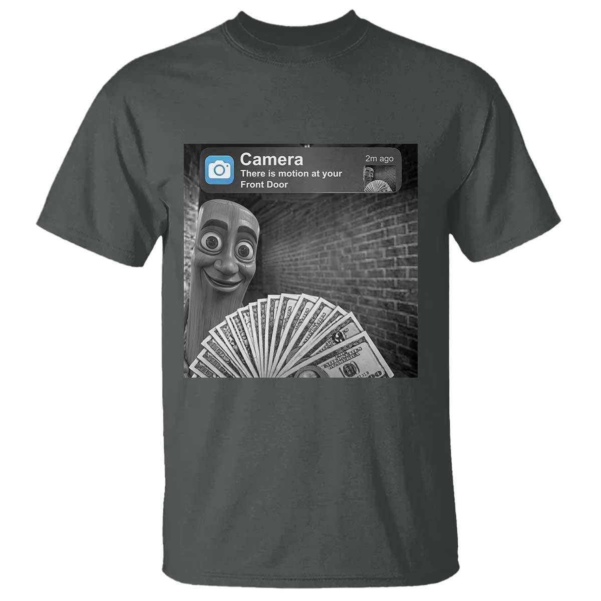 There is Motion at Your Front Door T Shirt Tung Tung Tung Sahur Italian Brainrot Meme