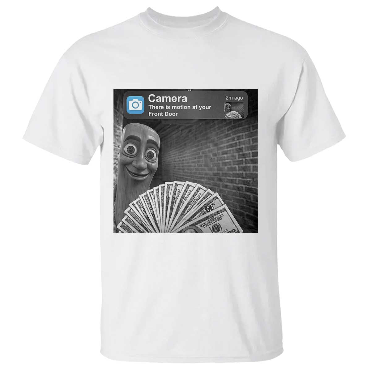 There is Motion at Your Front Door T Shirt Tung Tung Tung Sahur Italian Brainrot Meme