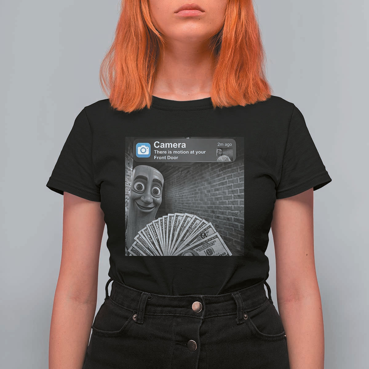 There is Motion at Your Front Door T Shirt For Women Tung Tung Tung Sahur Italian Brainrot Meme
