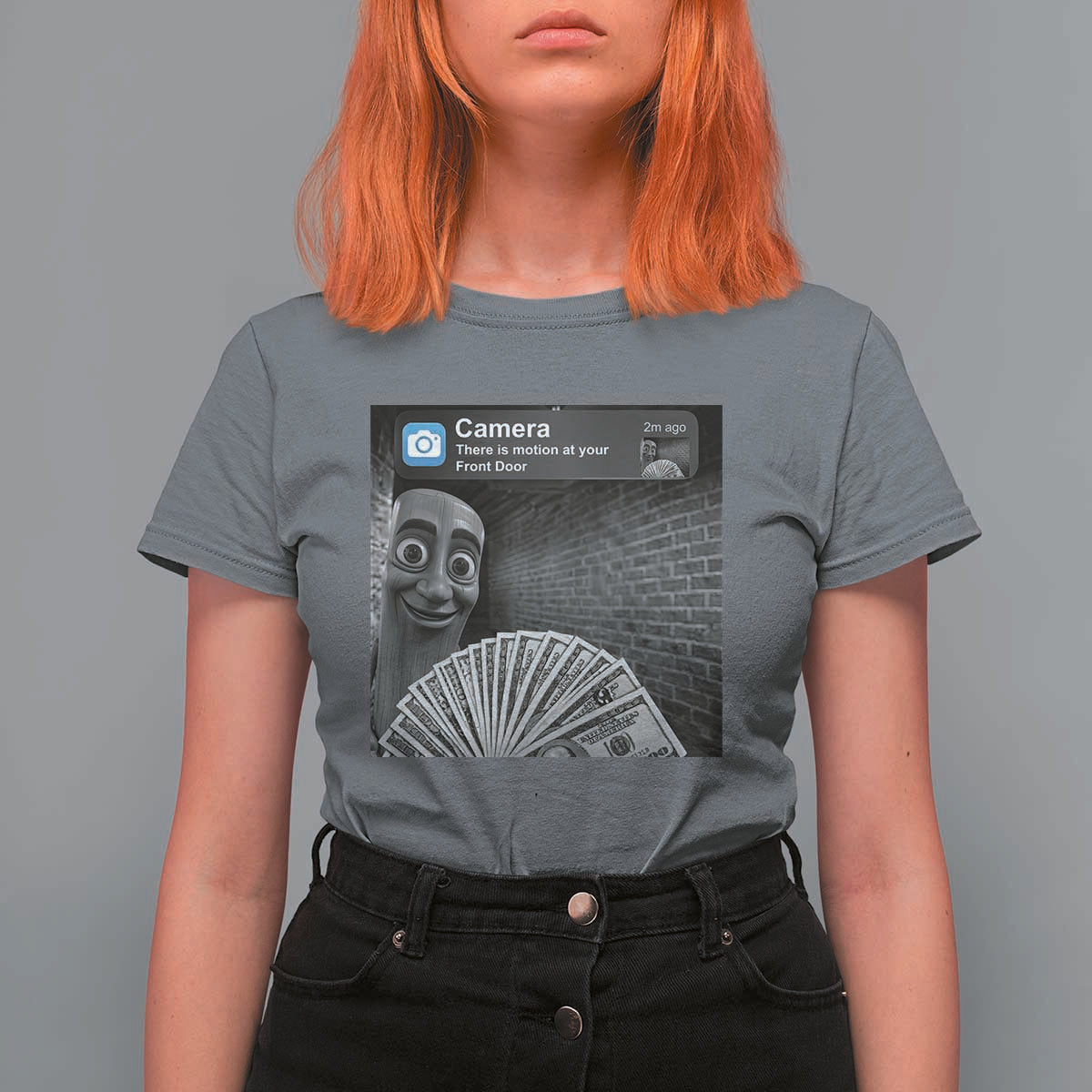 There is Motion at Your Front Door T Shirt For Women Tung Tung Tung Sahur Italian Brainrot Meme