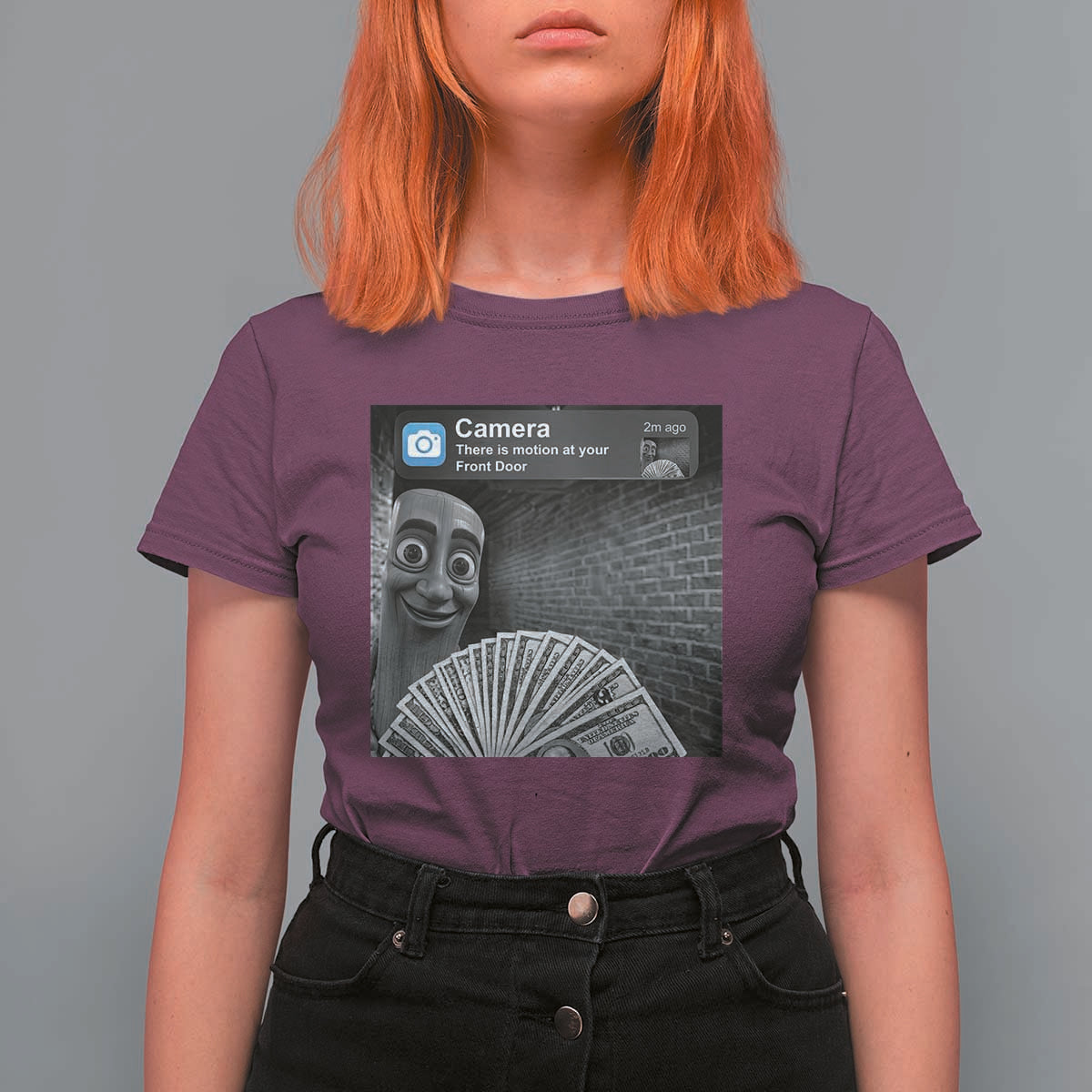 There is Motion at Your Front Door T Shirt For Women Tung Tung Tung Sahur Italian Brainrot Meme