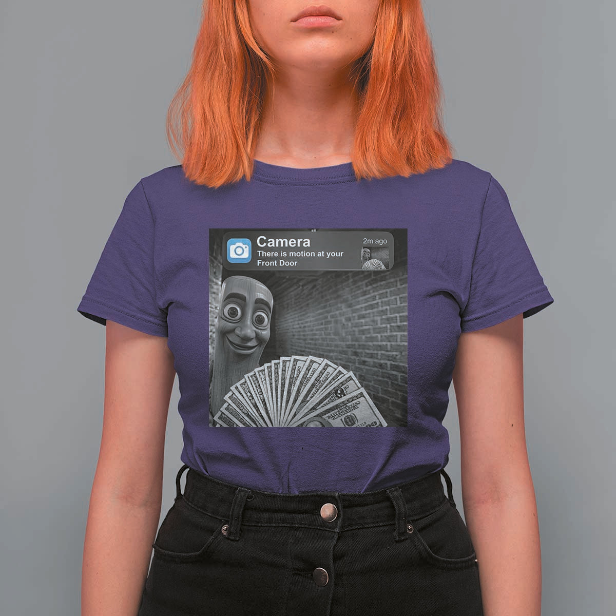 There is Motion at Your Front Door T Shirt For Women Tung Tung Tung Sahur Italian Brainrot Meme