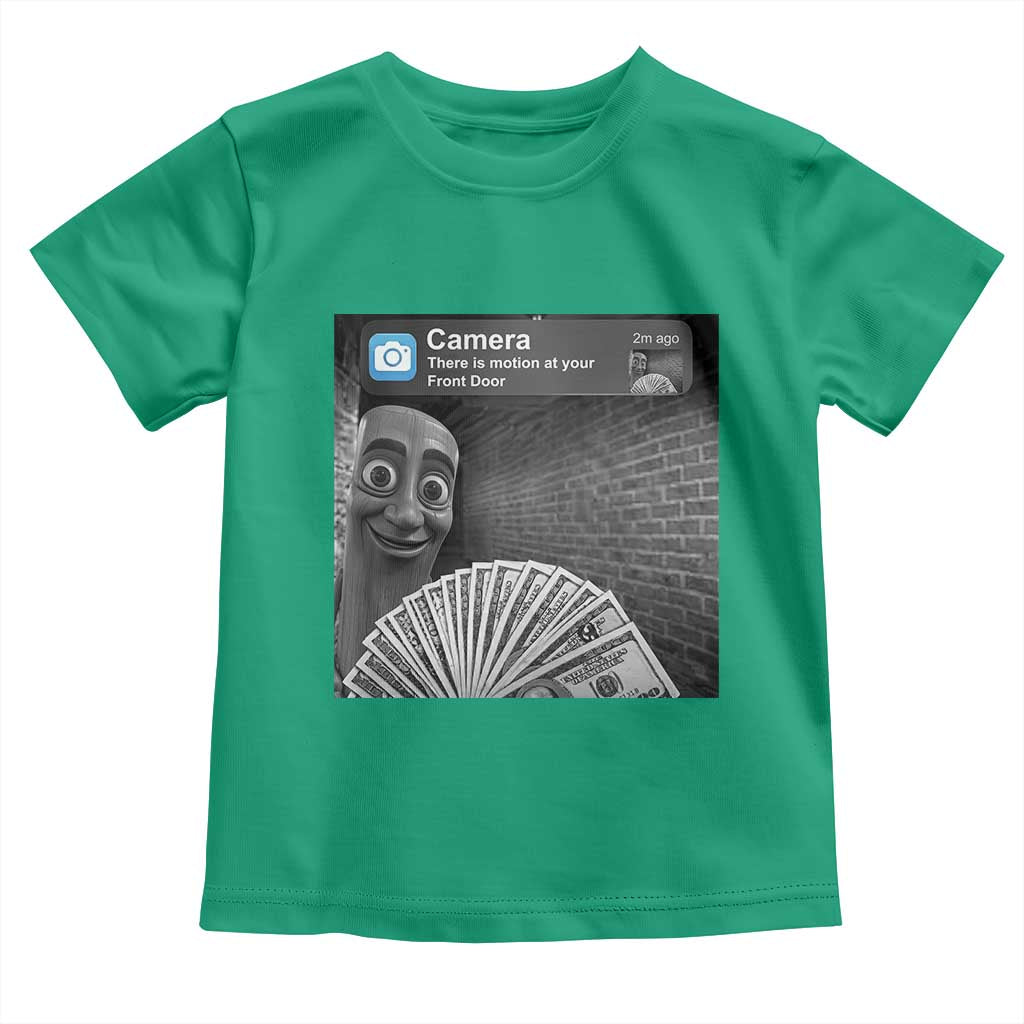 There is Motion at Your Front Door Toddler T Shirt Tung Tung Tung Sahur Italian Brainrot Meme