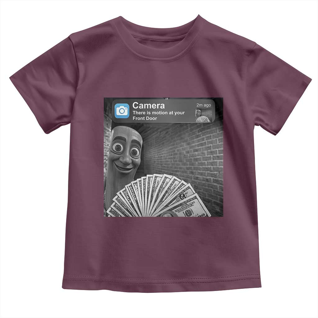 There is Motion at Your Front Door Toddler T Shirt Tung Tung Tung Sahur Italian Brainrot Meme