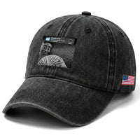 There is Motion at Your Front Door Washed Cotton Baseball Cap Tung Tung Tung Sahur Italian Brainrot Meme