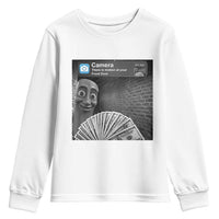There is Motion at Your Front Door Youth Sweatshirt Tung Tung Tung Sahur Italian Brainrot Meme