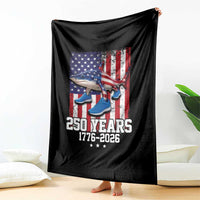 250th America Anniversary Throw Blanket Tralalero Tralala Italian Brainrot 4th of July Meme