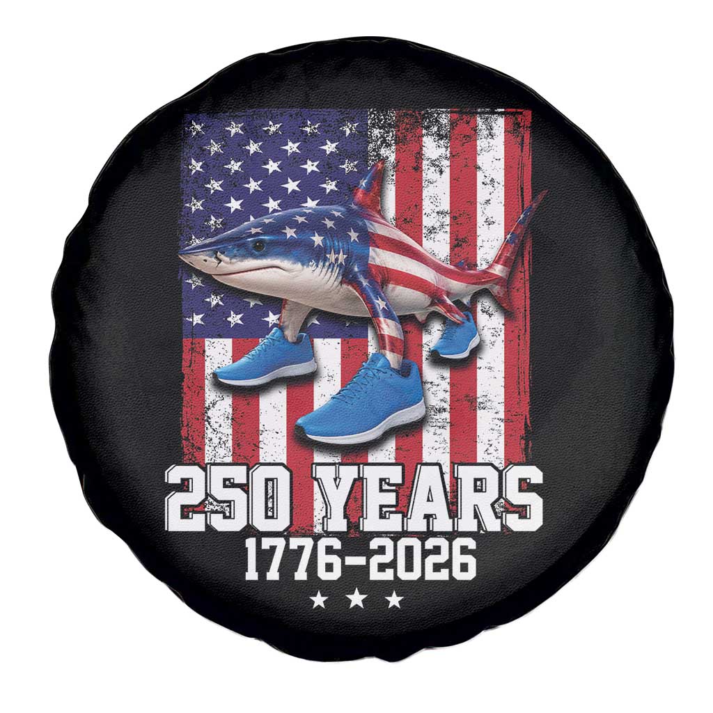 250th America Anniversary Spare Tire Cover Tralalero Tralala Italian Brainrot 4th of July Meme