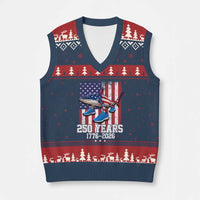 250th America Anniversary V-Neck Knit Sweater Vest Tralalero Tralala Italian Brainrot 4th of July Meme