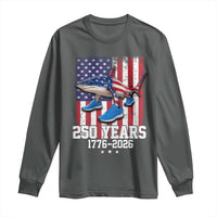 250th America Anniversary Long Sleeve Shirt Tralalero Tralala Italian Brainrot 4th of July Meme