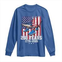 250th America Anniversary Long Sleeve Shirt Tralalero Tralala Italian Brainrot 4th of July Meme