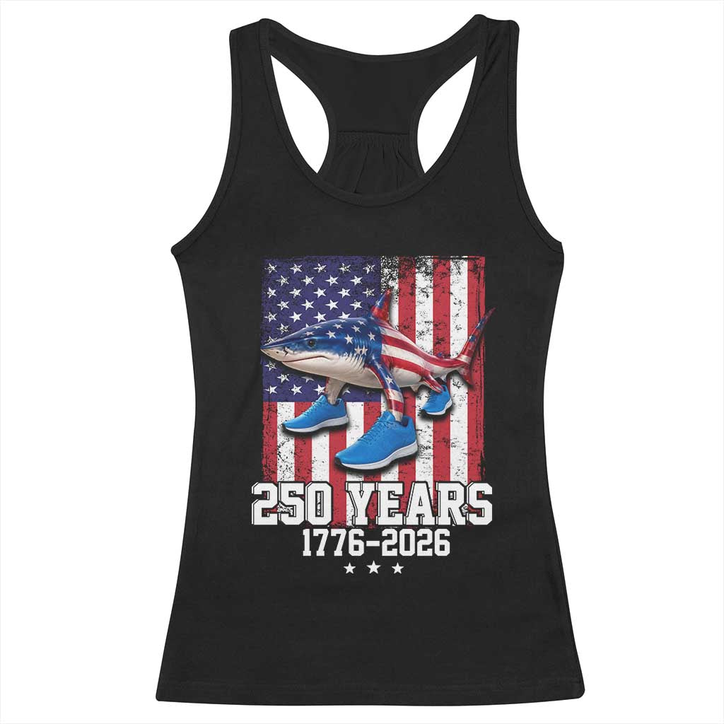 250th America Anniversary Racerback Tank Top Tralalero Tralala Italian Brainrot 4th of July Meme