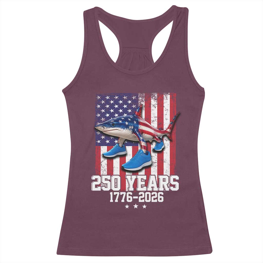 250th America Anniversary Racerback Tank Top Tralalero Tralala Italian Brainrot 4th of July Meme